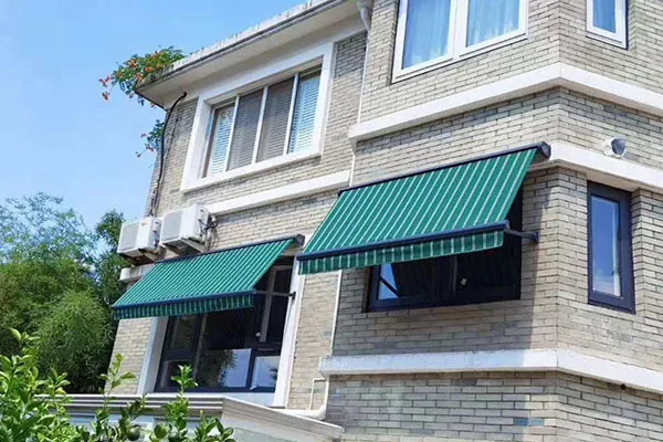 Window Awning shading a residential facade