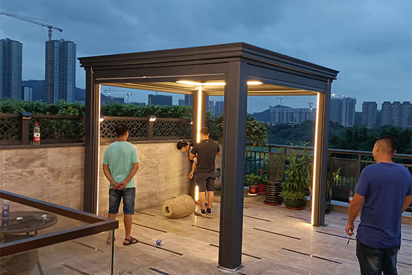 Aluminum Bioclimate Pergola Case