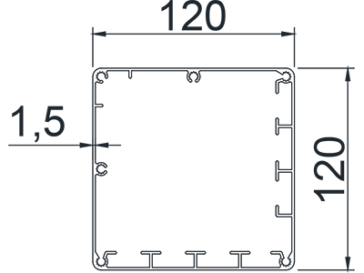 F168 Medium-type Louvered Pergola Posts