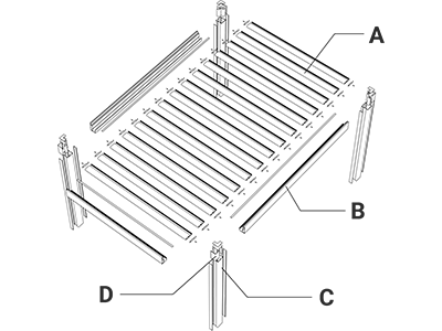 F210 Pro Heavy-type Louvered Pergola Customizable Size