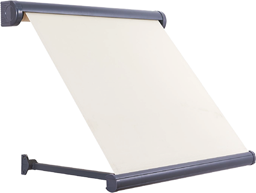 Drop Arm Window Awning extended