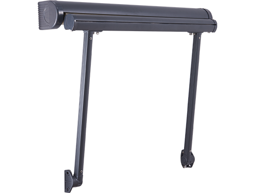 Drop Arm Window Awning retracted