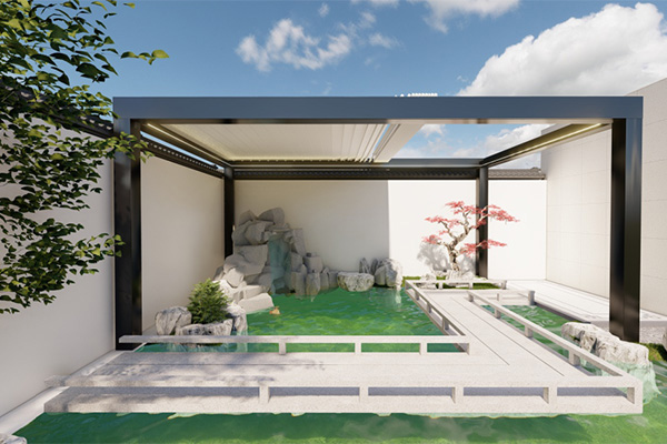 Retractable Louvered Pergola Case