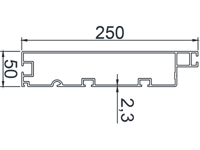 HF228 Retractable Louvered Pergola Edge beam