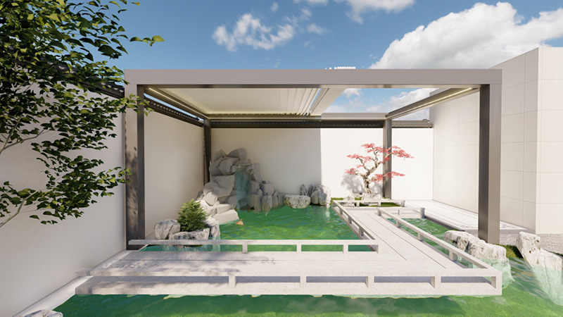 White frame wood grain blades