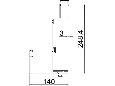 Pro Beam & gutter profile