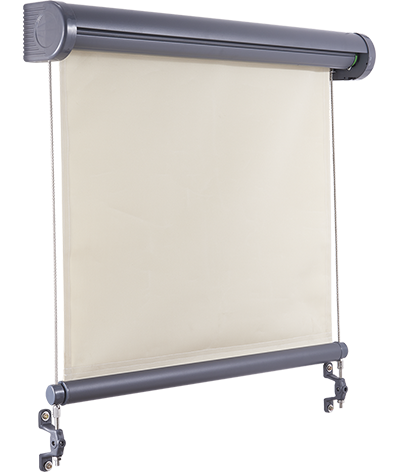 Vertical Window Awning extended